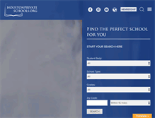 Tablet Screenshot of houstonprivateschools.org